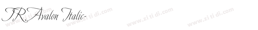 TR Avalon Italic字体转换